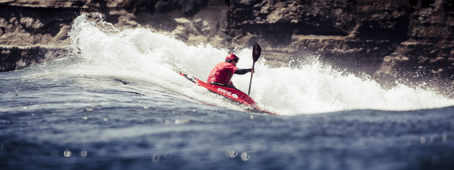Surf Kayaker at Steamer's Lane.